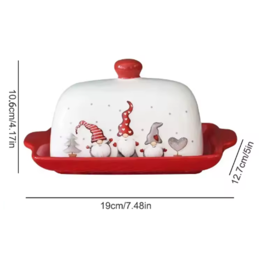 Mantequillera navideña